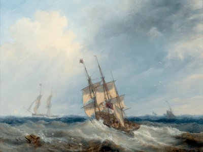 A Blustery Day by John Wilson Carmichael